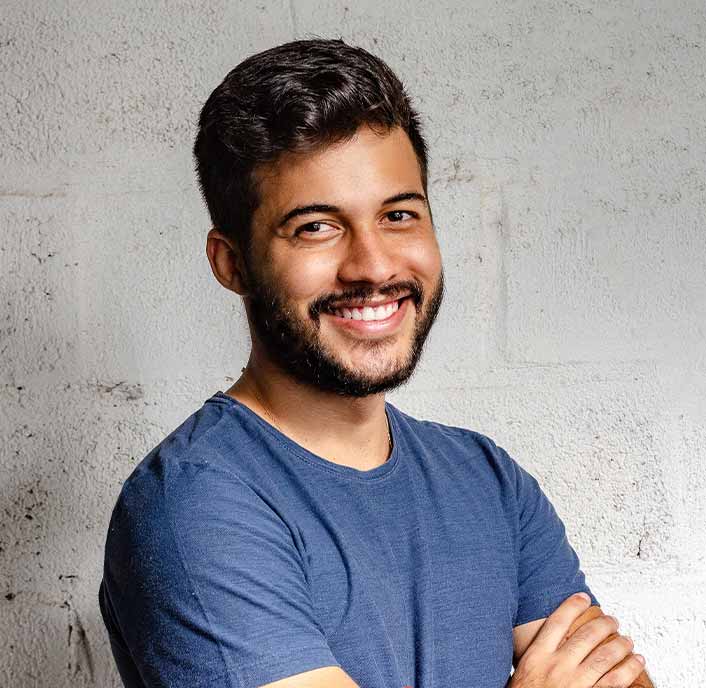 Man Smiling with Arms Crossed