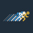 Stick Figure Running Graphic