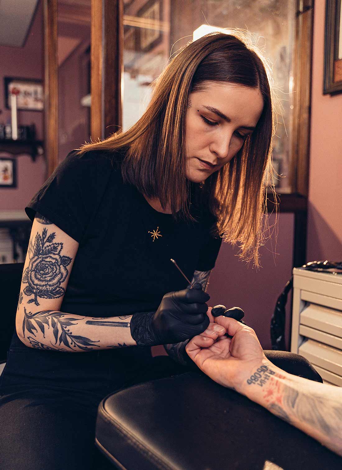 Tattoo Artist Tattooing