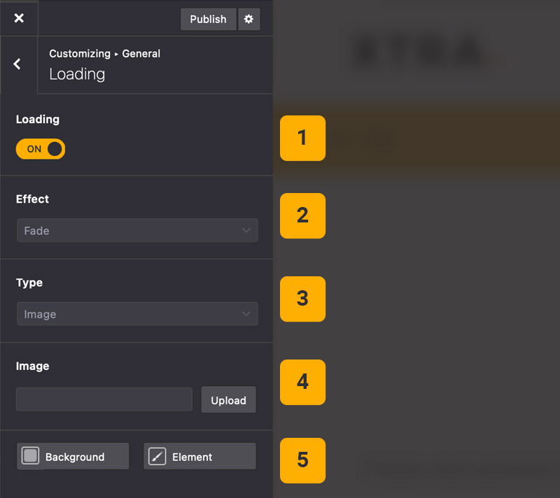 Theme options loading Theme options loading