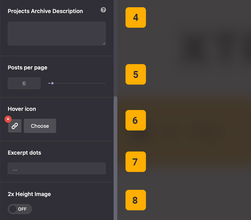 Theme options portfolio settings 2 Theme options portfolio settings 2