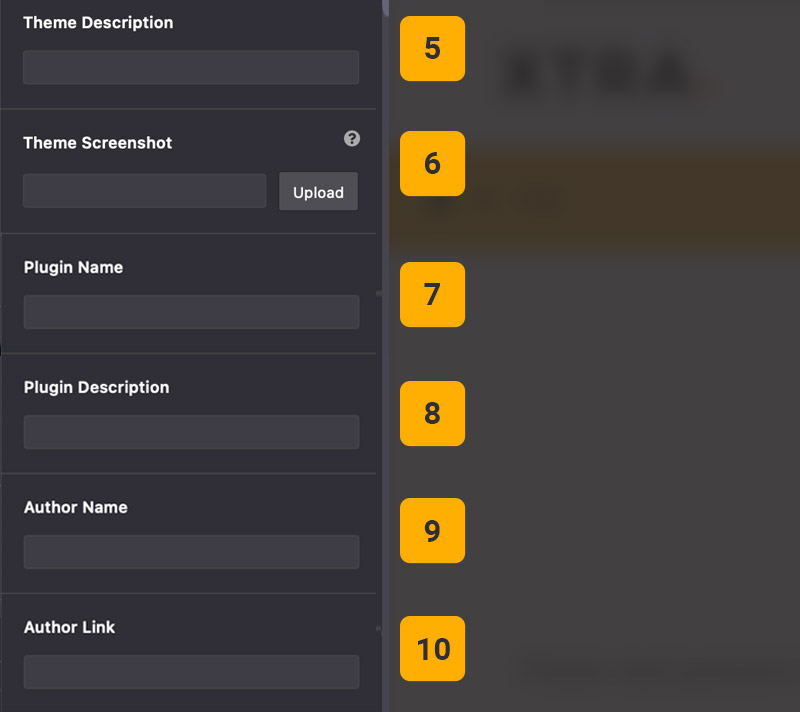 Theme options white label 2 Theme options white label 2