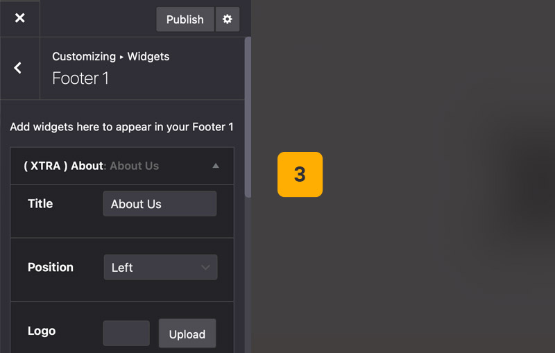 Theme options widgets 2 Theme options widgets 2