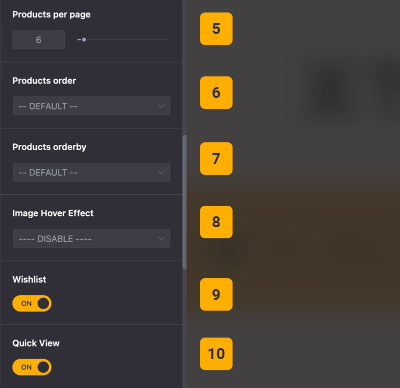 Theme options woo products settings 2 Theme options woo products settings 2