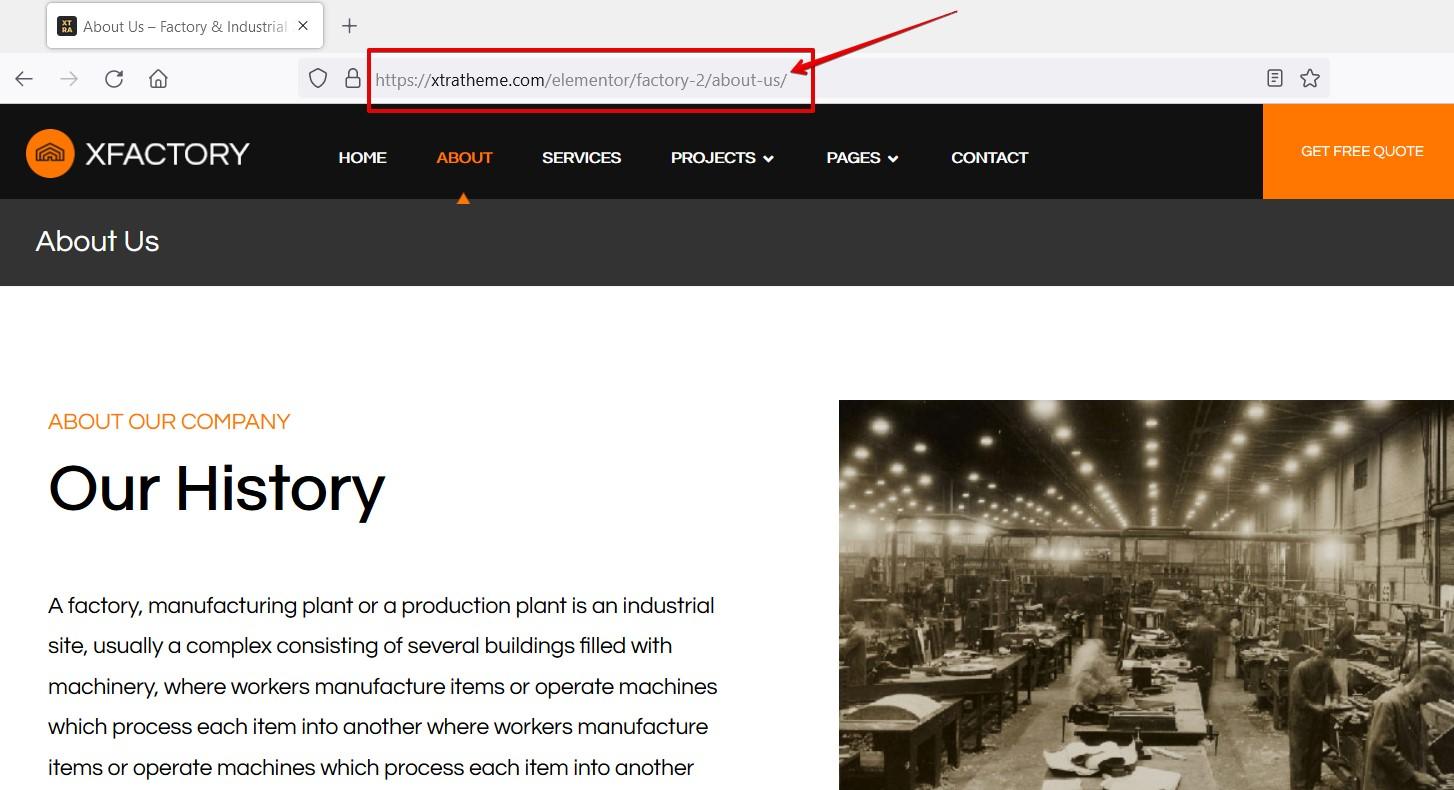 Page import url Page import url