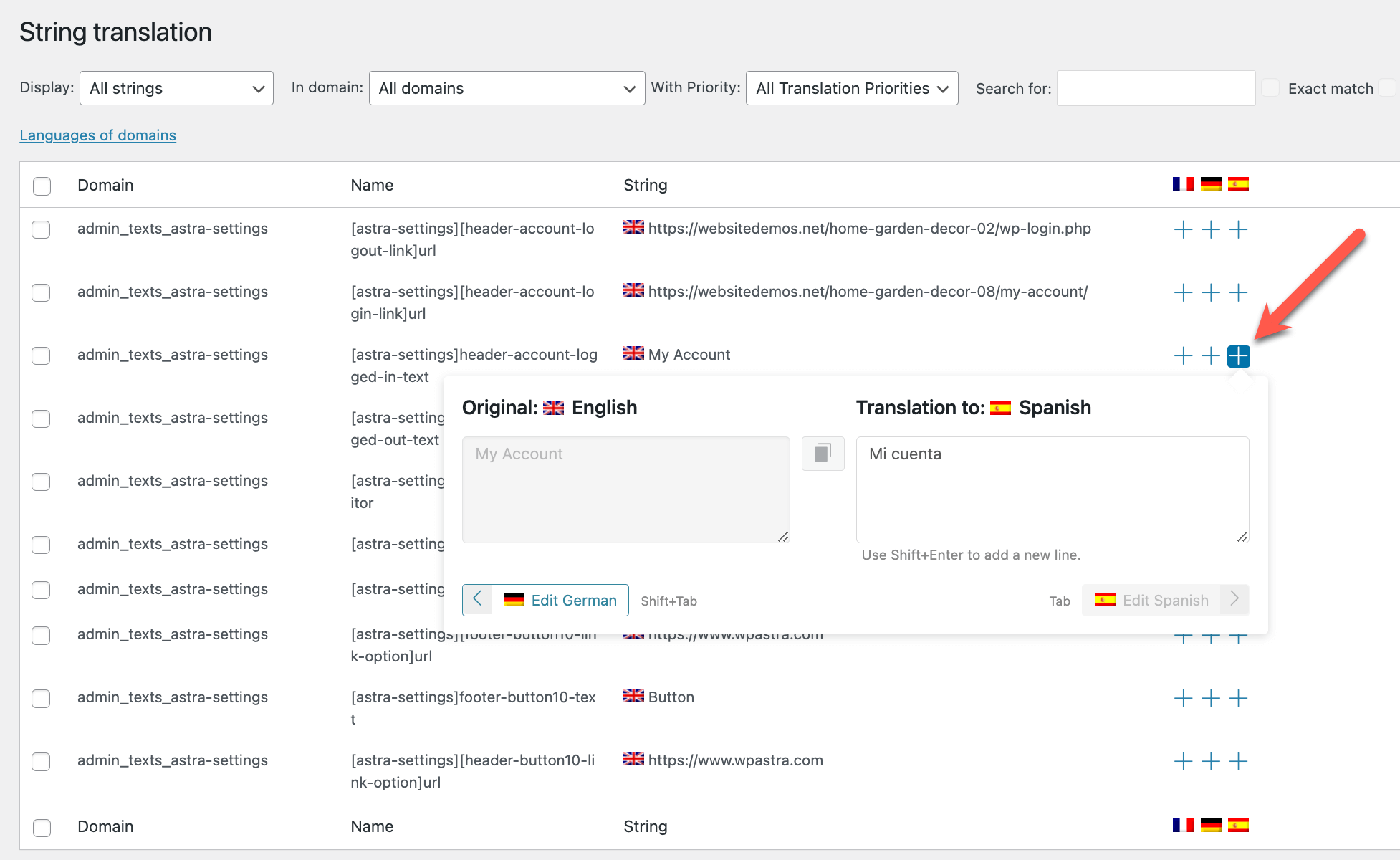 Wpml string translation plus icon Wpml string translation plus icon