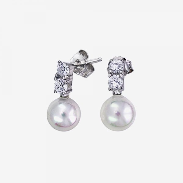 White Pearl  Earrings