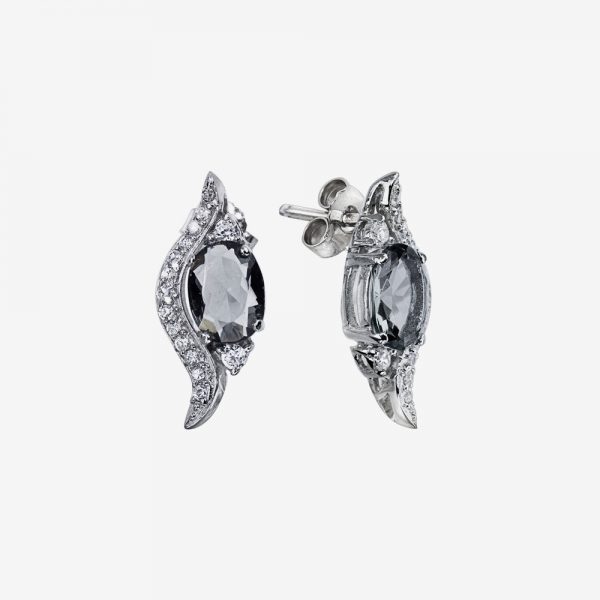 Leaf Gemstone Earrings